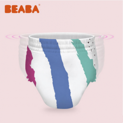 Beaba Baby Colorful Lovely Breathable Disposable Throwaway Diapers 10 PCS Infant Diaper for New Born Kids